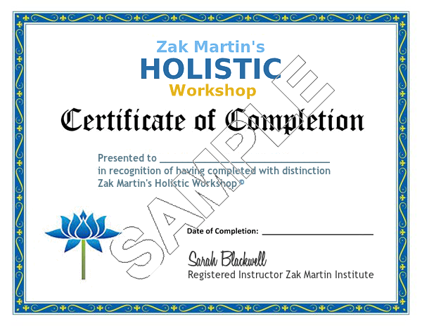 Certificate of Completion